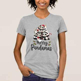 Merry Pandamas Pun Panda Christmas (2) T-Shirt