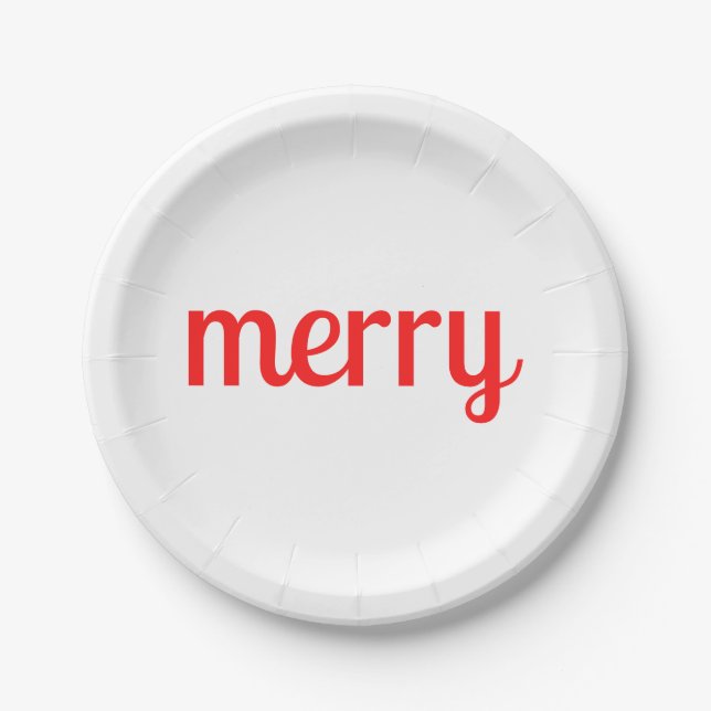 Merry  paper plates (Front)