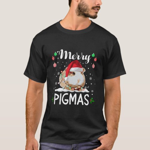 Merry Pigmas Funny Christmas Santa Guinea Pig Love T_Shirt