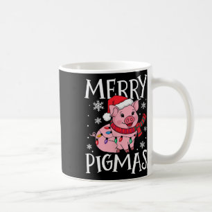 Merry Pigmas Funny Pig Christmas Santa Pig Xmas Fa Coffee Mug