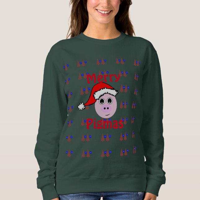 Merry Pigmas, Ugly Christmas Sweater (Front)