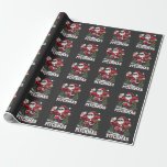 Merry Pitchmas Christmas Santa Baseball Lover  Wrapping Paper<br><div class="desc">Santa with baseball,  Baseball stick,  Christmas spirit,  Holiday baseball,  Santa humor,  Baseball lover,  Pitchmas design,  Santa swinging bat,  Christmas sports,  Baseball Christmas</div>