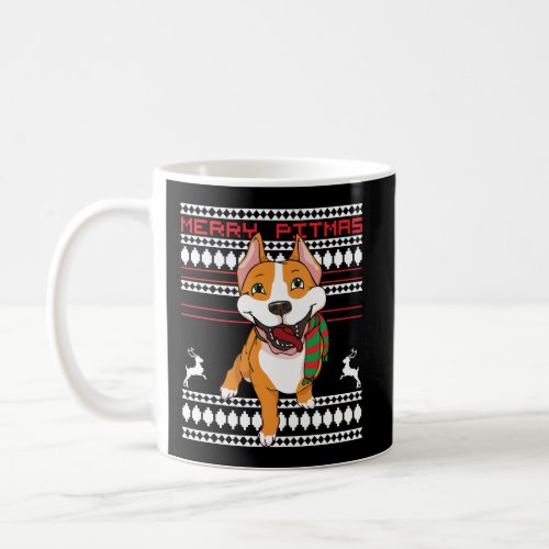 Merry Pitmas Pitbull Santa Claus Dog Ugly Christma Coffee Mug