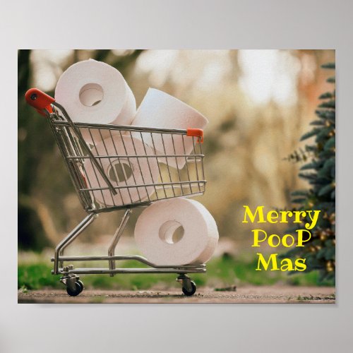 Merry PooP Mas 2020 Covid Christmas Greetings Poster