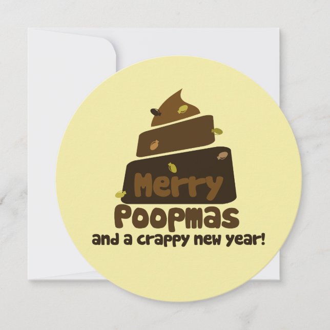 Merry Poopmas Holiday Card (Front)