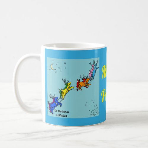 Merry Pride Santas Reindeer Coffee Mug