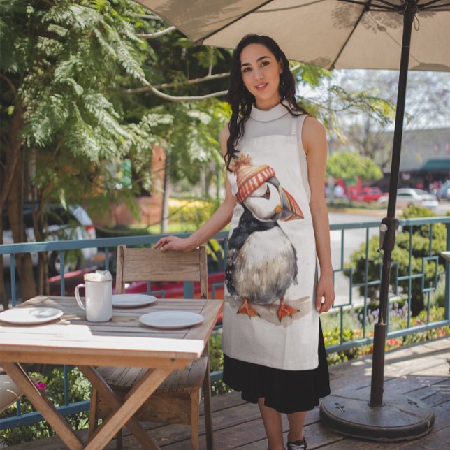 Merry Puffin Apron (Creator Uploaded)