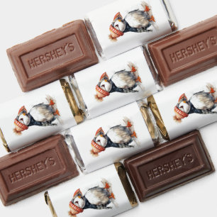 Merry Puffin Christmas Candy Favors