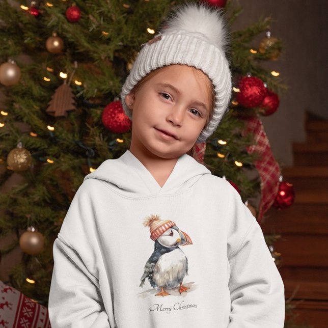 Merry Puffin, custom Hoodie (Creator Uploaded)