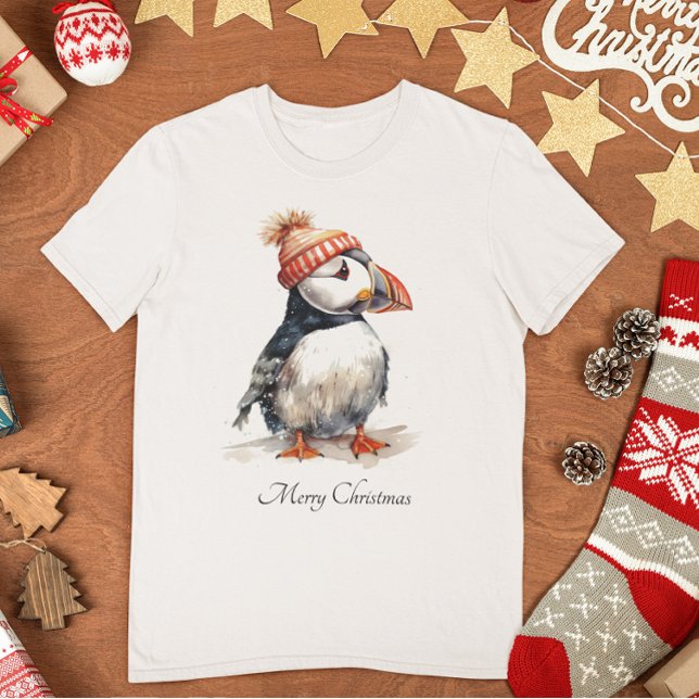 Merry Puffin, custom T-Shirt (Creator Uploaded)