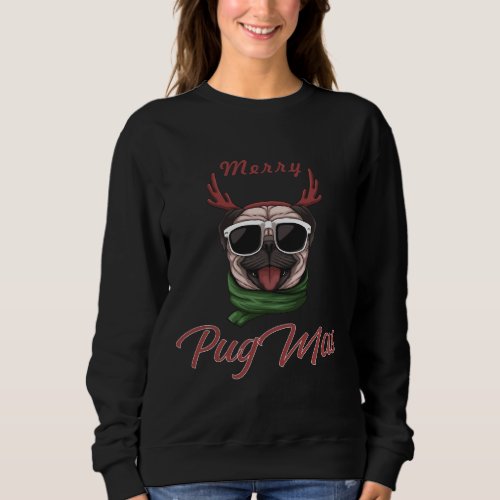 Merry Pugmas Classic T_Shirt 565 Sweatshirt