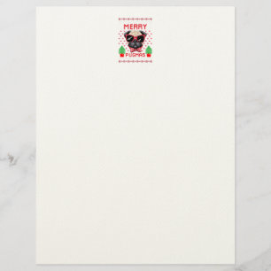 Merry Pugmas! Letterhead