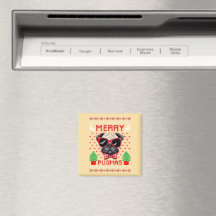 Merry Pugmas! Magnet