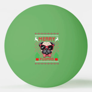 Merry Pugmas! Ping Pong Balls