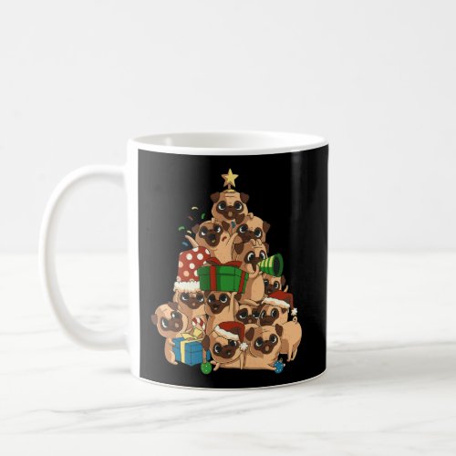 Merry Pugmas Tree Pug Christmas Shirt Xmas Pug Coffee Mug