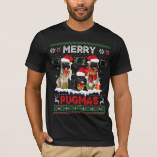Merry Pugmas Ugly Sweater Christmas Pug Dog Lover