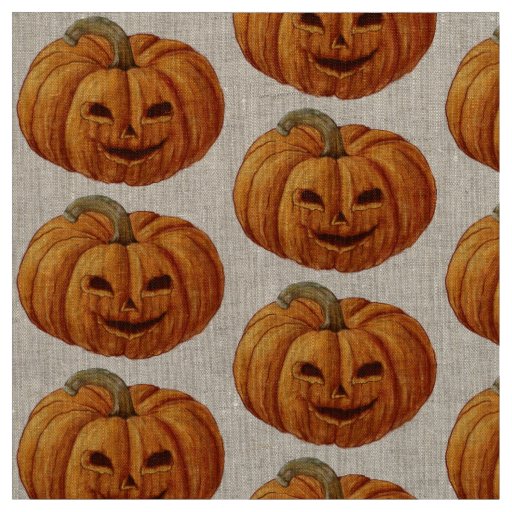 Merry pumpkin fabric