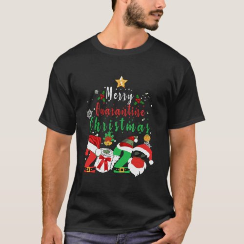Merry Quarantine Christmas 2020 Matching Xmas Paja T_Shirt