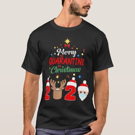 Merry Quarantine Christmas 2020 Xmas Pajamas T-Shirt