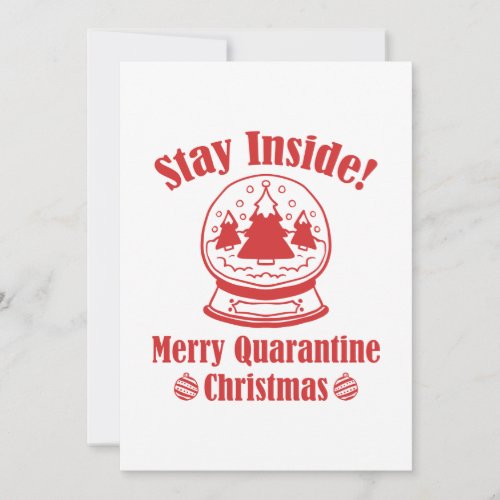 Merry Quarantine Christmas Thank You Card