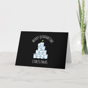 Merry Quarantine Christmas Tree Toilet Paper Card