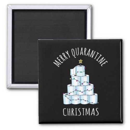 Merry Quarantine Christmas Tree Toilet Paper Magnet