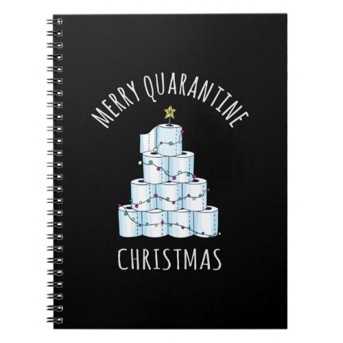 Merry Quarantine Christmas Tree Toilet Paper Notebook