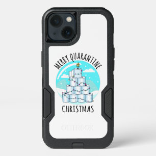 Merry Quarantine Christmas Tree Toilet Paper iPhone 13 Case