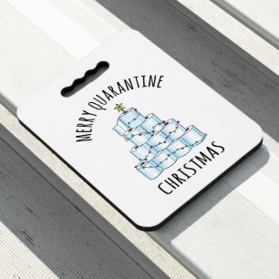 Merry Quarantine Christmas Tree Toilet Paper Seat Cushion