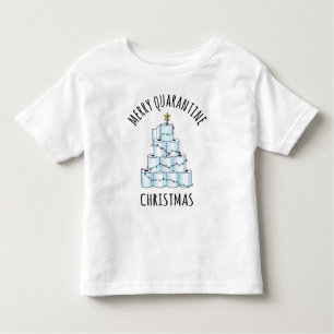 Merry Quarantine Christmas Tree Toilet Paper Toddler T-shirt