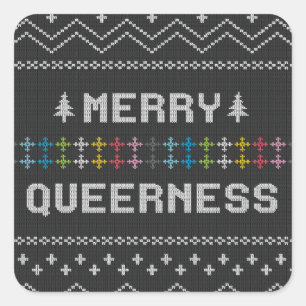 Merry Queerness Square Sticker