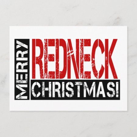 Merry Redneck Christmas! Funny Party Invitation