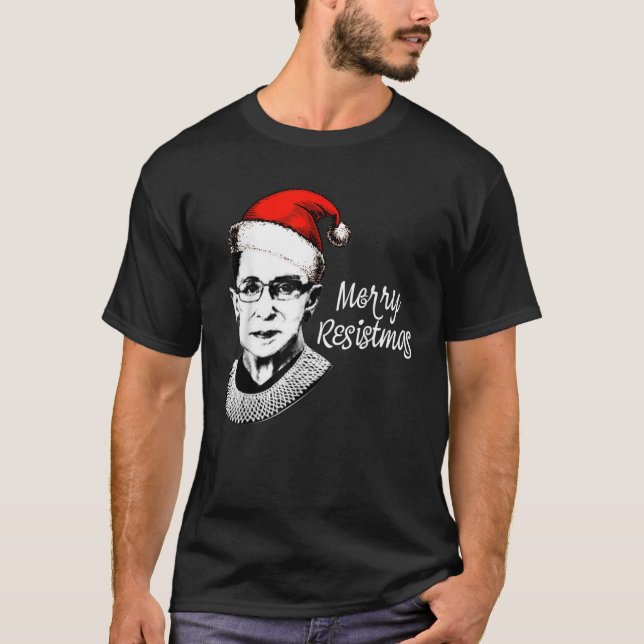 Merry Resistmas Shirt RBG Ruth Bader Ginsburg Chri (Front)