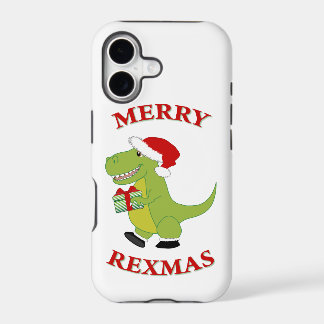 Merry Rexmas T-Rex dinosaur design iPhone 17 Case