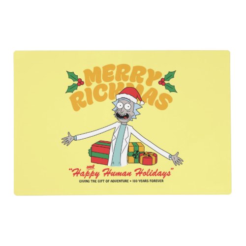 Merry Rickmas and Happy Human Holidays Placemat