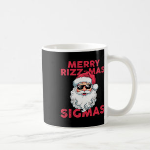 Merry Rizz Mas Sigmas Funny Santa Claus Christmas Coffee Mug