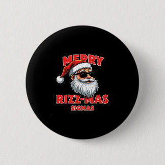 Merry Rizz Mas Sigmas- Gen Alpha Middle School Chr Button