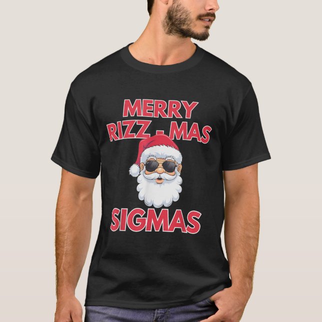 Merry Rizz Mas Sigmas- Gen Alpha Middle School Chr T-Shirt (Front)