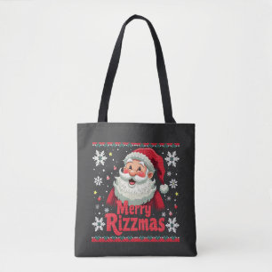 Merry Rizzmas Santa Rizz Funny Christmas Rizzler  Tote Bag