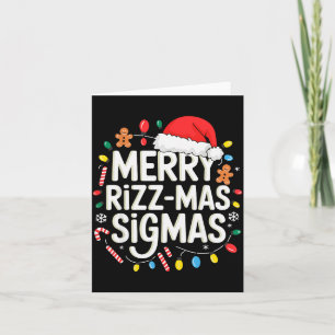 Merry Rizzmas Sigmas Funny Christmas Pajamas Rizzl Card