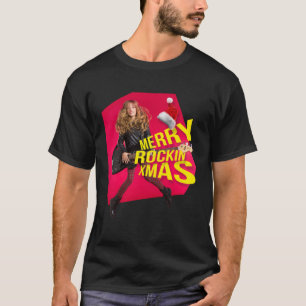 Merry Rockin Xmas Christmas rock & roll girl cute T-Shirt