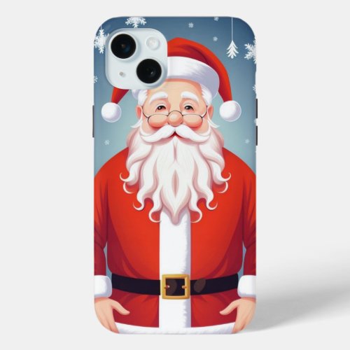Merry Santa Claus iPhone 15 Plus Case