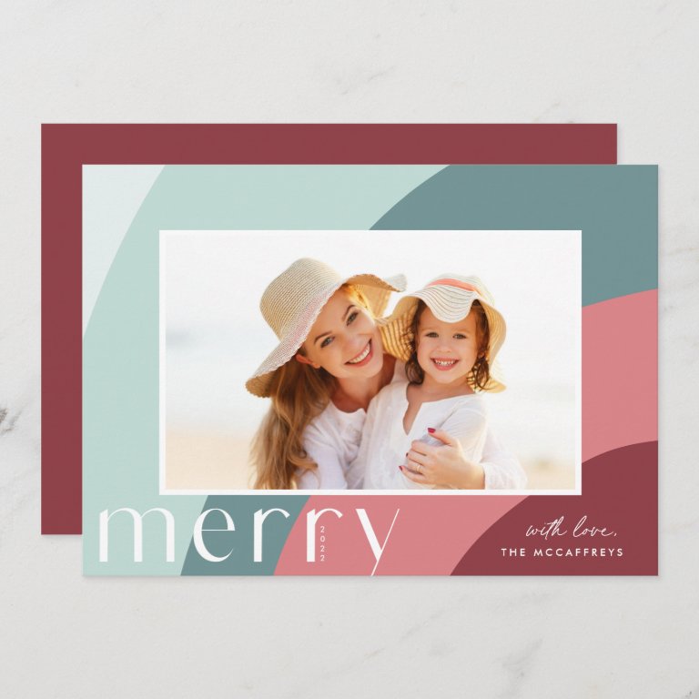 Merry Shades | Modern Horizontal Photo Holiday Card