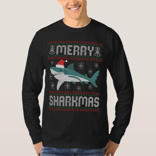 Merry Sharkmas Funny Christmas Shark Ugly Sweater