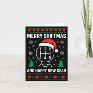 Merry Shiftmas And Happy New Manual Driver Christm Card
