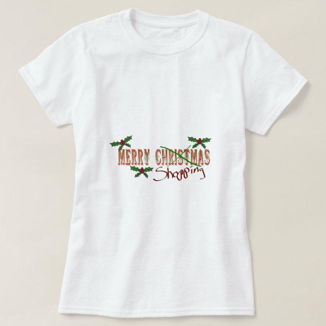 Merry SHopping T-Shirt (Design Front)