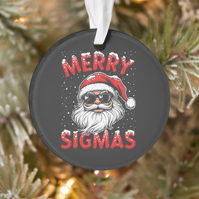 Merry Sigmas Funny Gen Alpha Middle School Christm Ornament (Tree)
