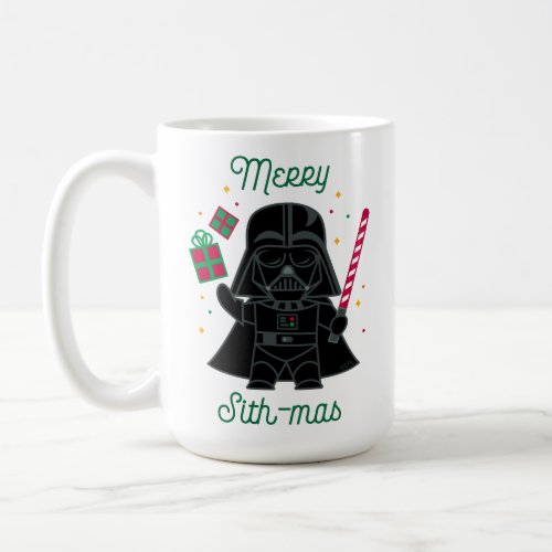 Merry Sith_Mas Cartoon Darth Vader Coffee Mug