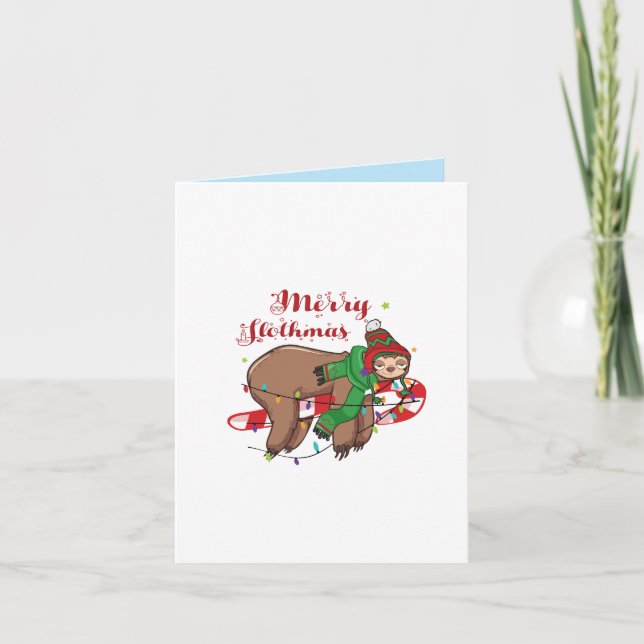 Merry Slothmas Card (Front)