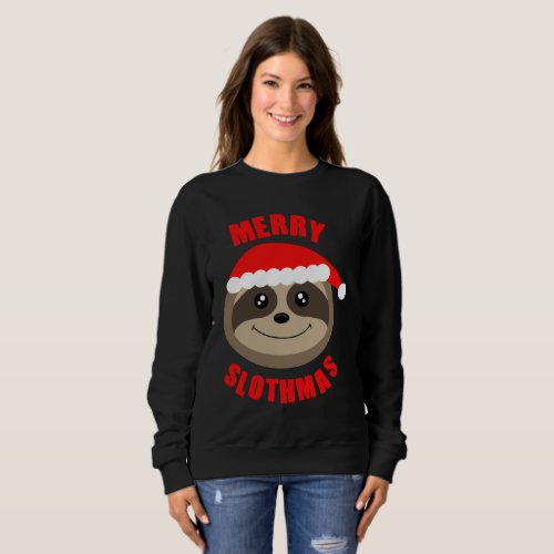 Merry Slothmas Cute Sloth Christmas Sweater Jumper